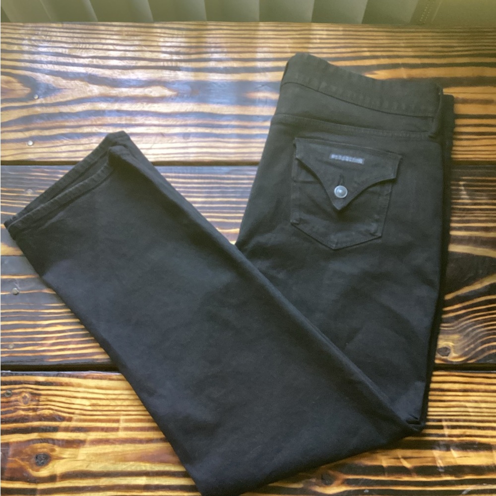 Hudson Jeans Black Straight Leg Jeans Size 16